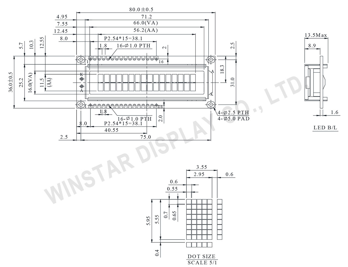 Plan WH1602W